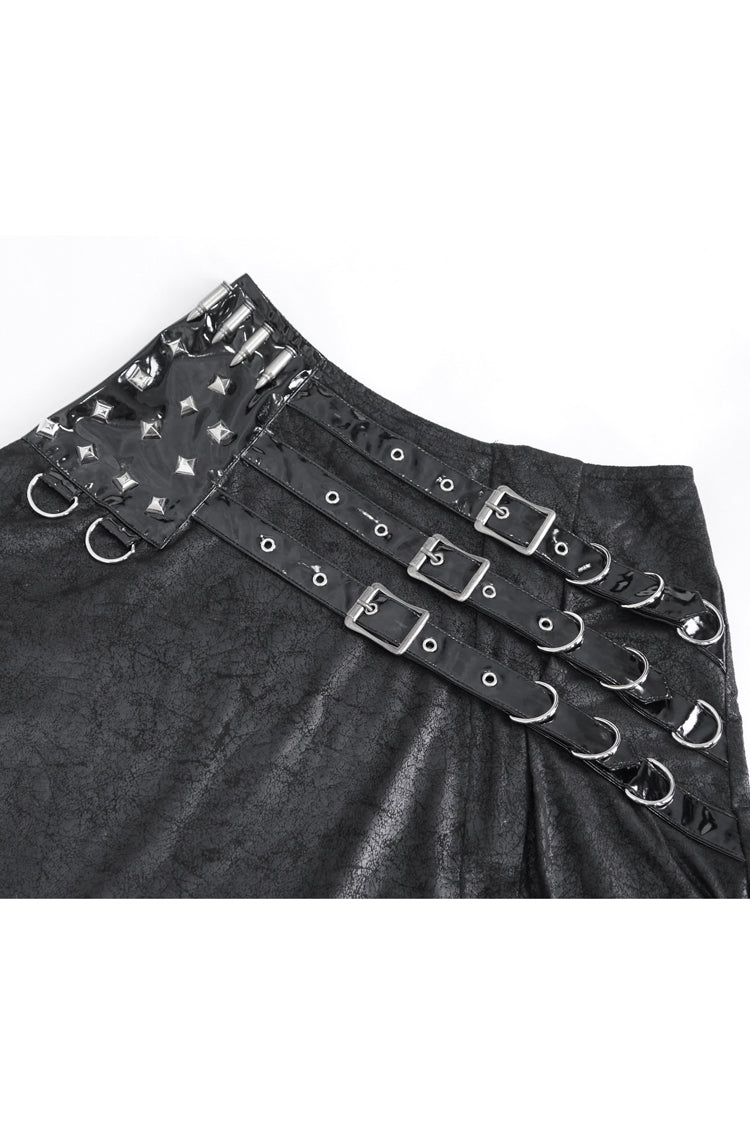 Black High Waisted Slim Women's Gothic Skirt