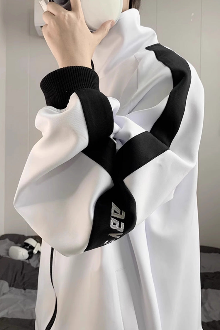 Handsome Long Sleeves Print Jirai Kei Coat 3 Colors