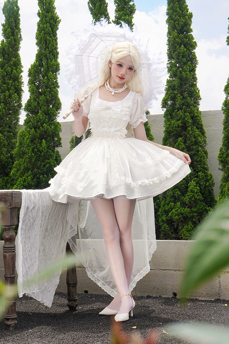 Moonlight Symphony Cardigan Bowknot Sweet Elegant Princess Lolita Jsk Dress 2 Colors