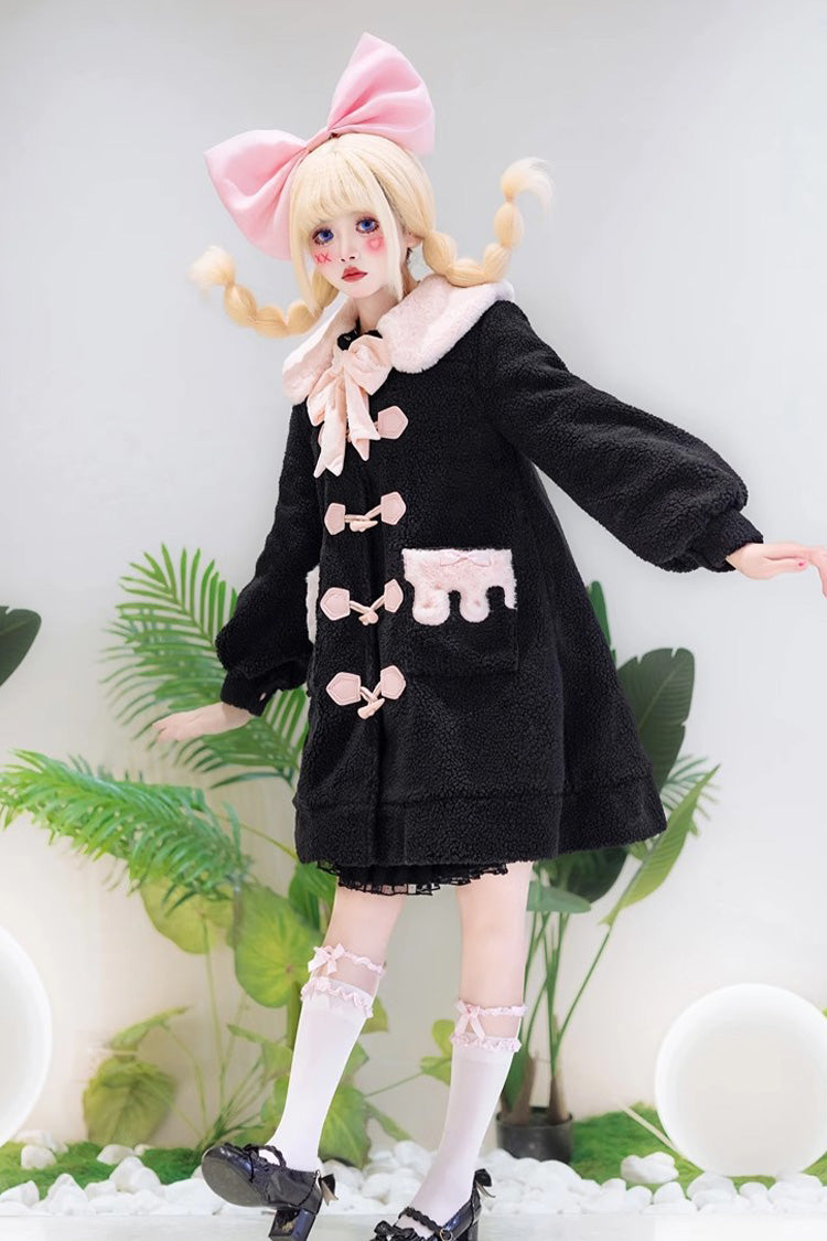 Unicorn Long Sleeves Bowknot Sweet Lolita Long Coat 2 Colors