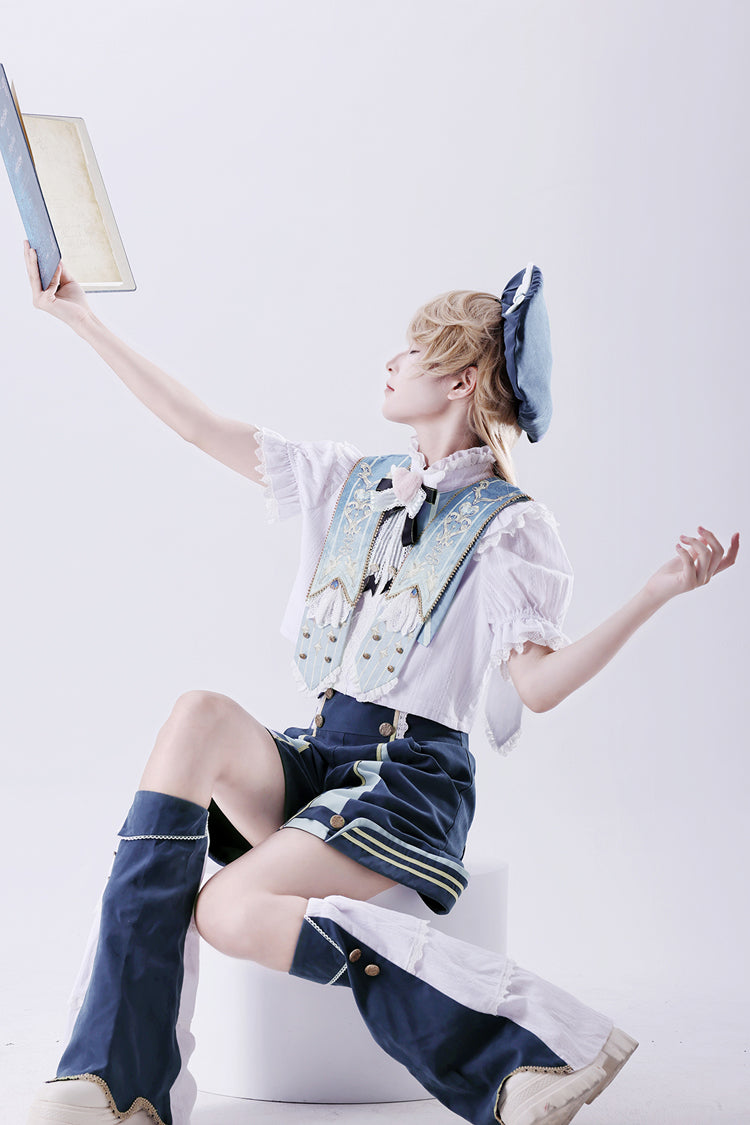 Blue [Messenger of Heaven] Ouji Prince Handsome Lolita Shorts