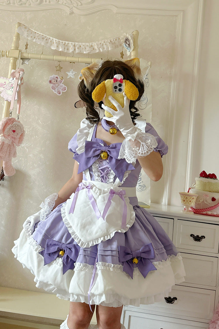 Bell Meow Ruffle Bowknot Sweet Lolita Skirt Set 5 Colors