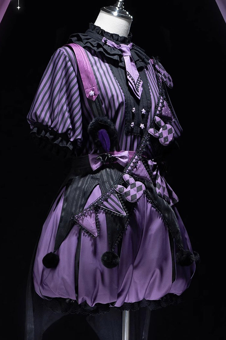 Purple Fantasy Circus Handsome Prince Ouji Fashion Lolita Set