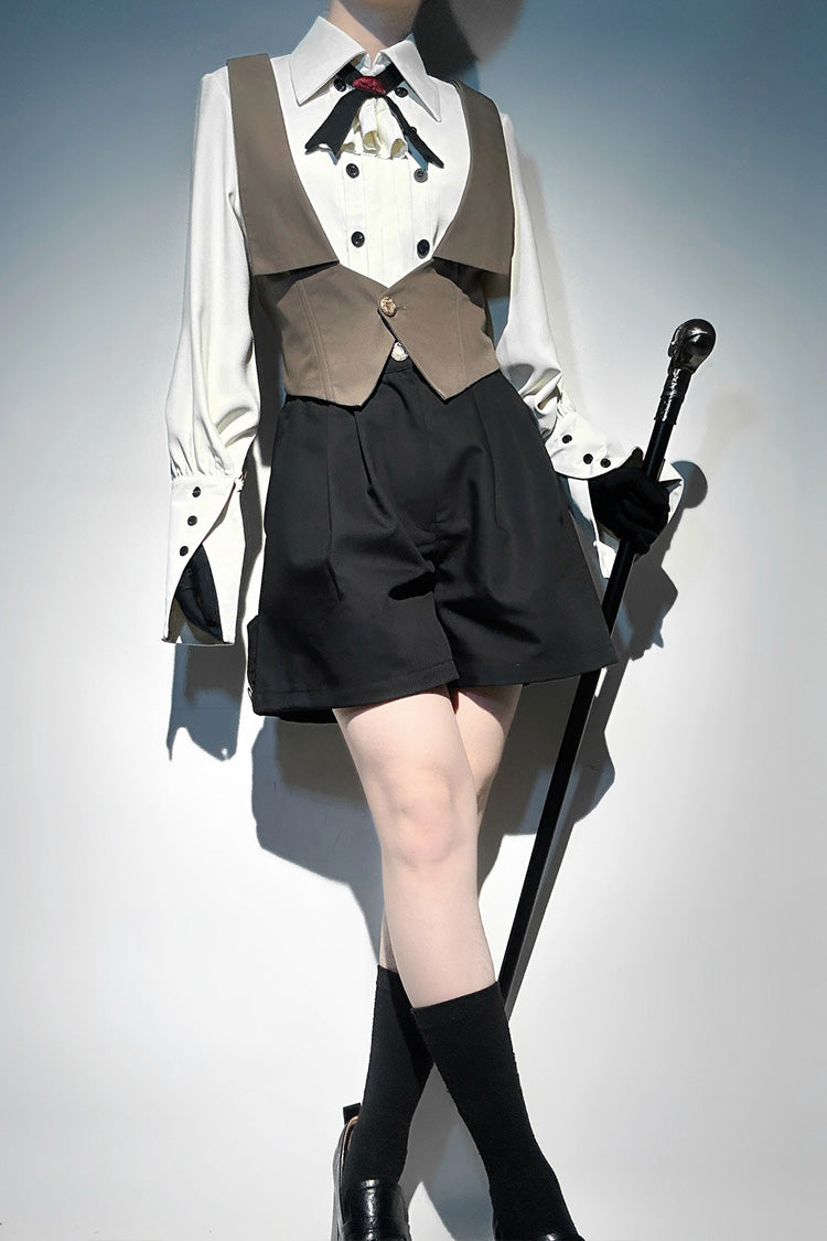 Black [Little Detective] Ouji Prince Handsome Lolita Shorts