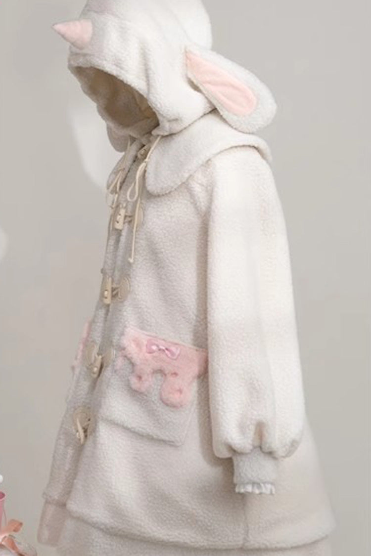 Unicorn Long Sleeves Bowknot Sweet Lolita Long Coat 2 Colors