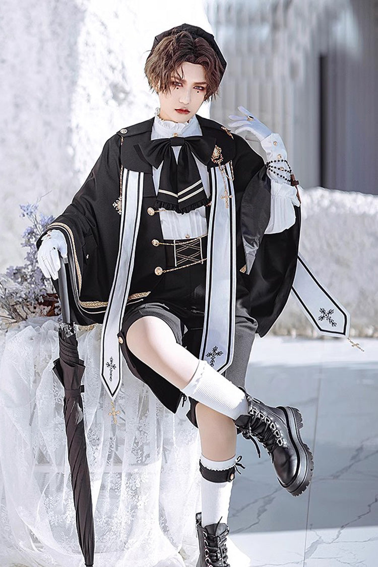 Black Choir Handsome Prince Ouji Fashion Lolita Full Set