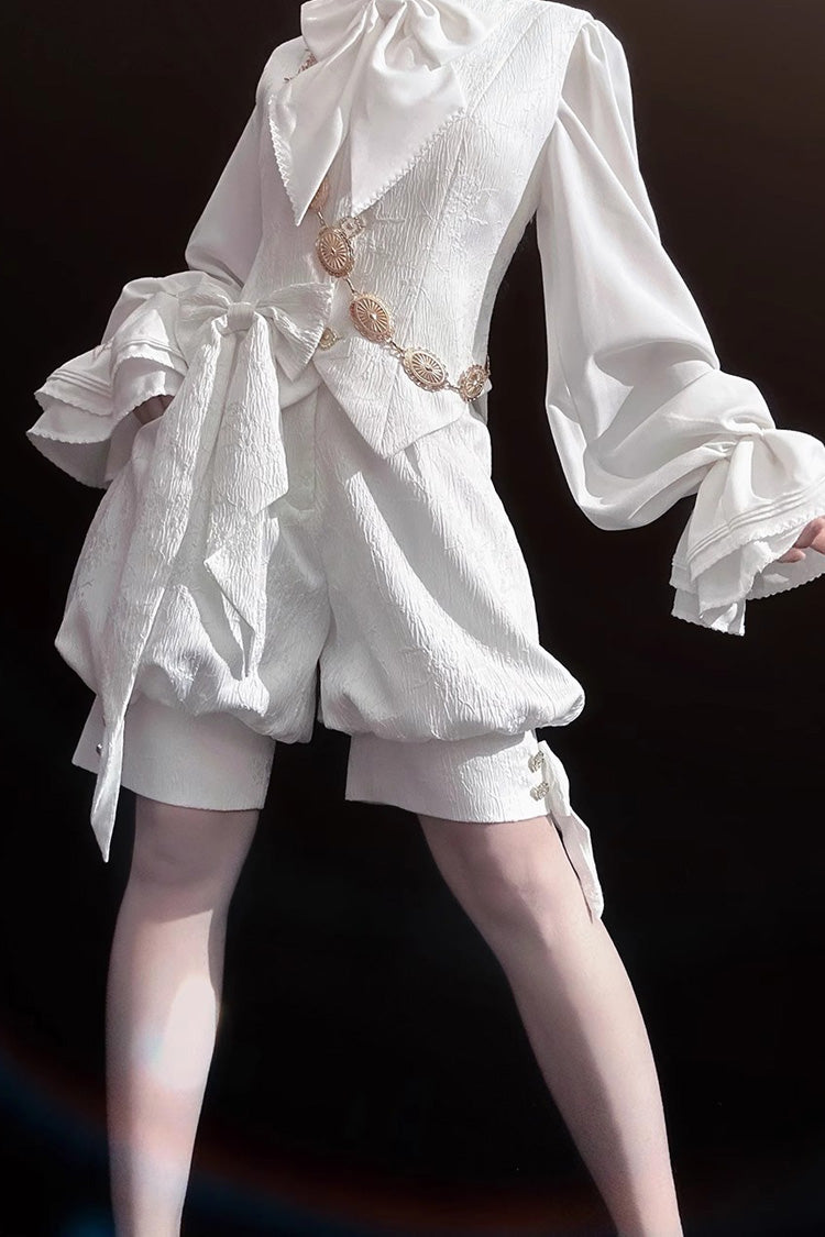 White Rabbit Hunting White Moonlight Edition Vintage Ouji Fashion Lolita Vest