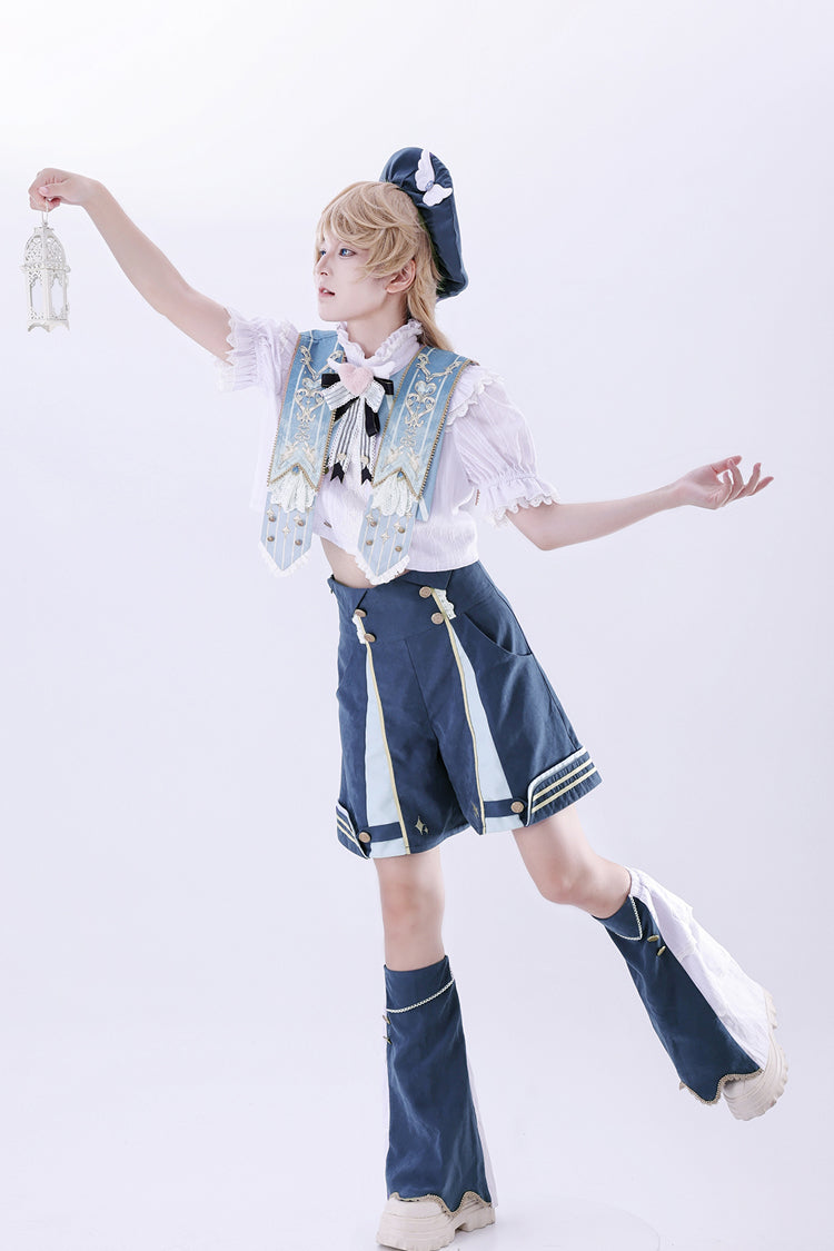 Blue [Messenger of Heaven] Ouji Prince Handsome Lolita Shorts