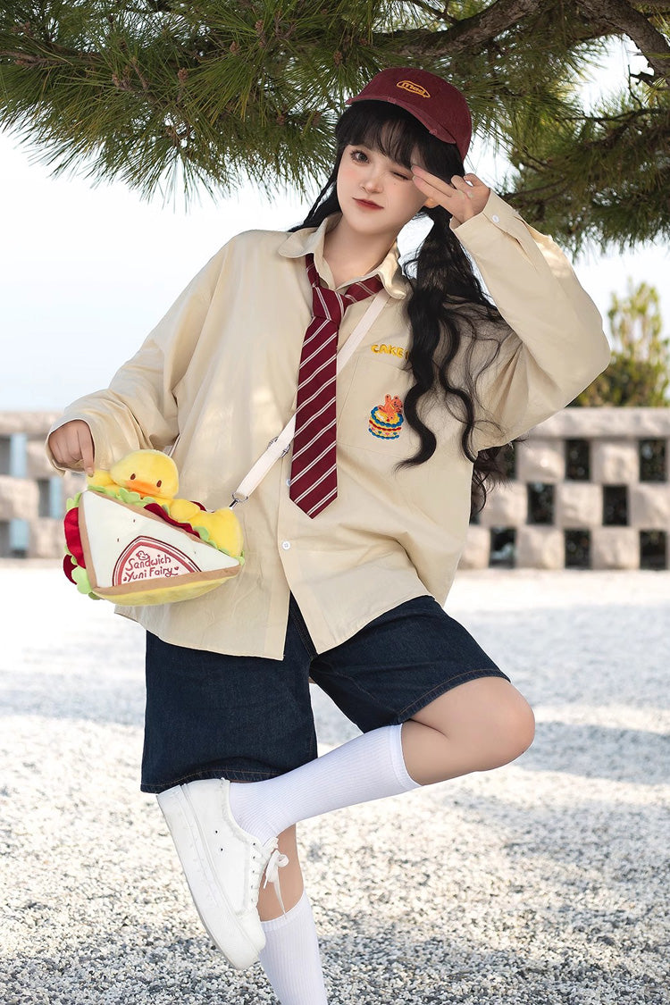 Yellow Sandwich Plush Yellow Duck Sweet Lolita Shoulder Bag