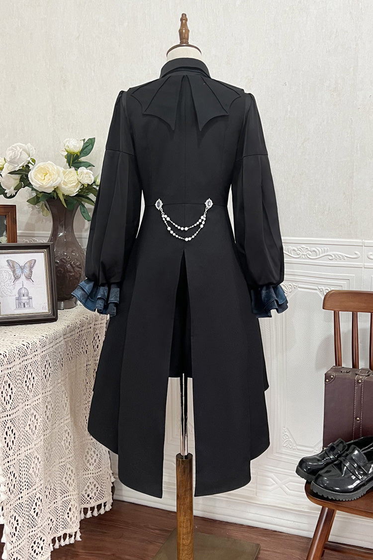 Black [Deep Music] Long Sleeves Gothic Elegant Ouji Lolita Four-piece Set