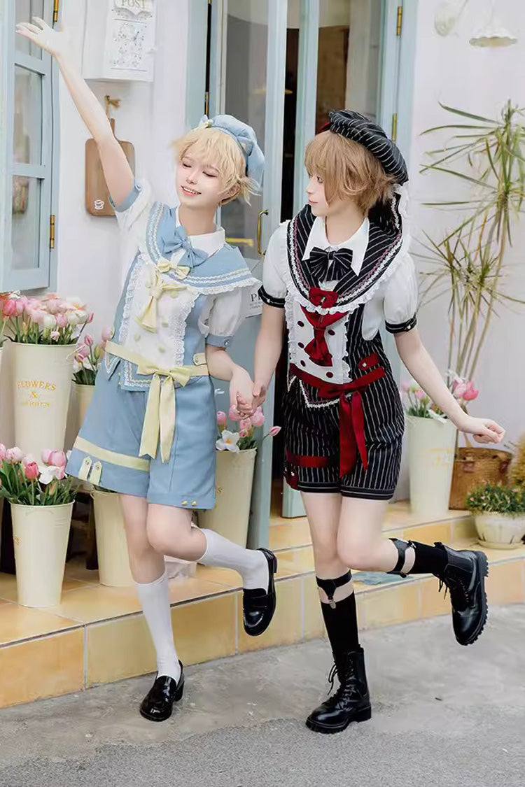 Chartres Meow Team Bowknot Ouji Fashion Cool Lolita Shorts Set 3 Colors