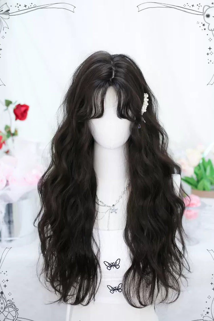 Secondary Tousled Small Waves Sweet Lolita Long Wigs 2 Colors