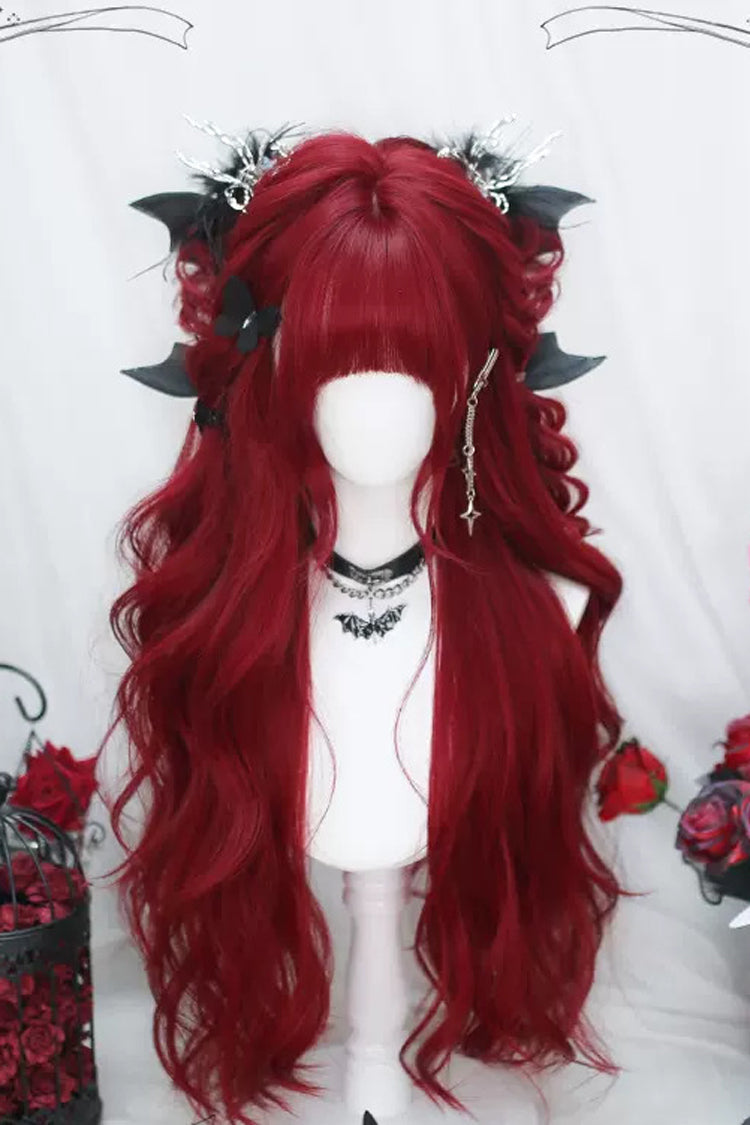 Red Big Wave Sweet Lolita Long Wigs