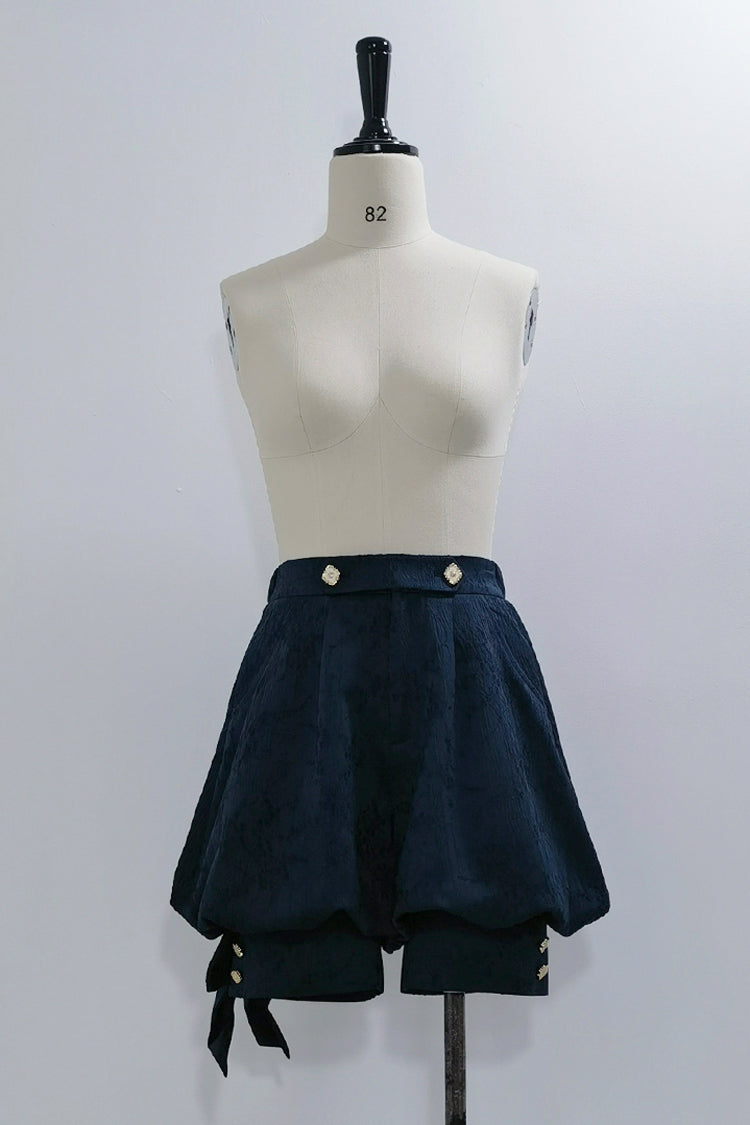 Blue [Rabbit Hunt] Bowknot Vintage Prince Ouji Lolita Shorts