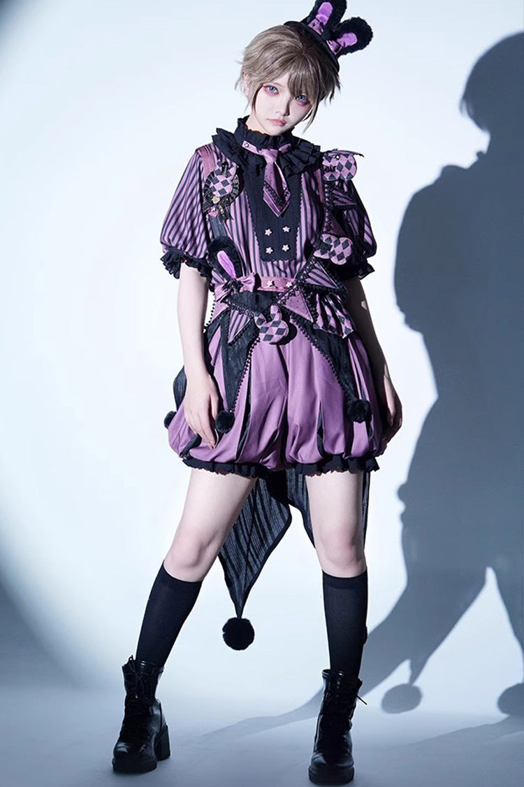 Purple Fantasy Circus Handsome Prince Ouji Fashion Lolita Set