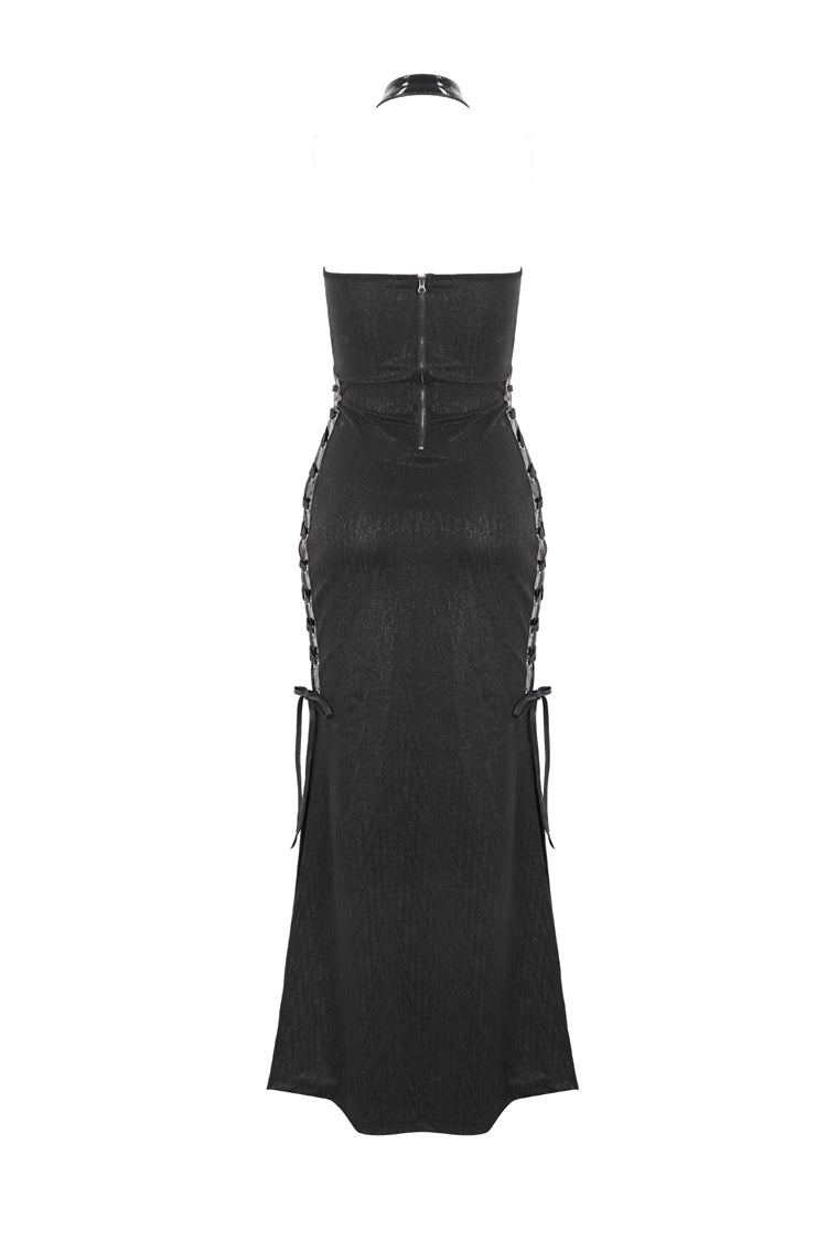 Black Halterneck Slim Women's Gothic Strapless Dress