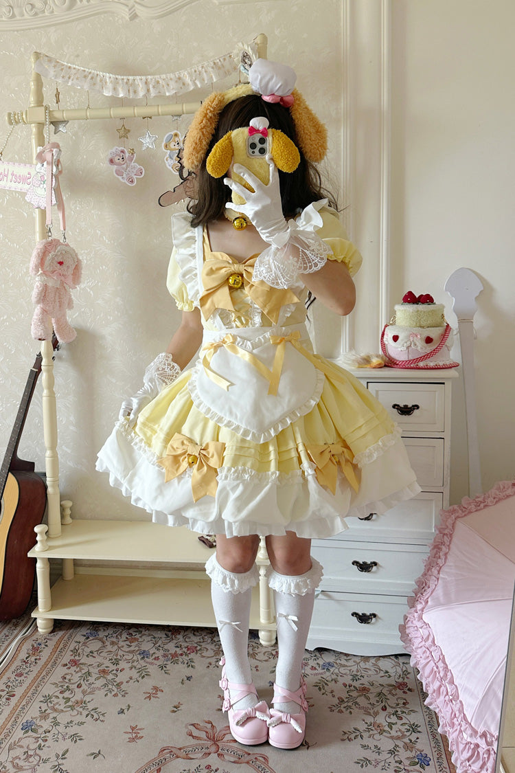 Bell Meow Ruffle Bowknot Sweet Lolita Skirt Set 5 Colors