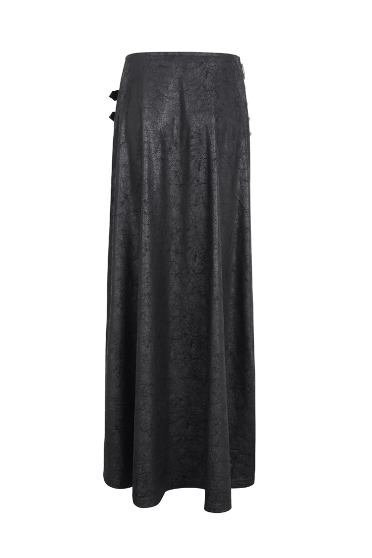 Black High Waisted Slim Women's Gothic Skirt