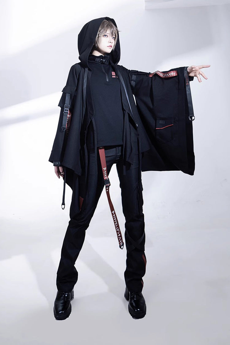 Black Unmarked Blade Gothic Handsome Ouji Lolita Long Pants