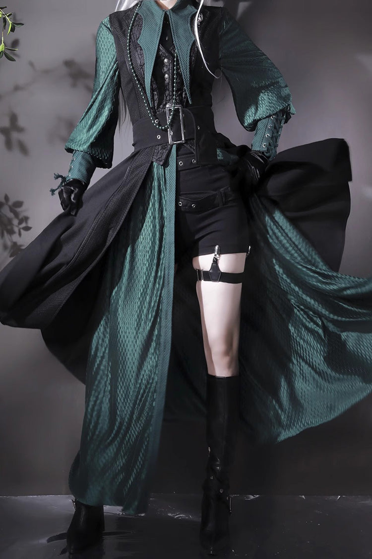 Black Sleeveless Print Gothic Prince Handsome Ouji Lolita Vest