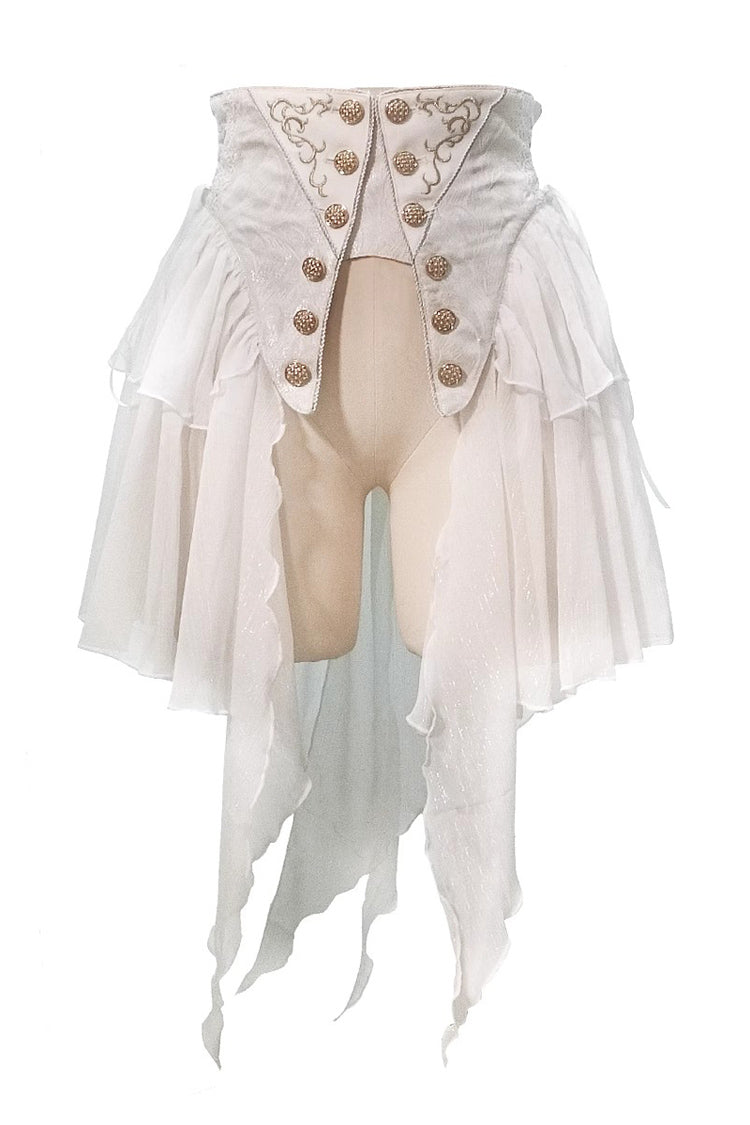 White Immortal Glass Castle Prince Handsome Ouji Lolita Waistband