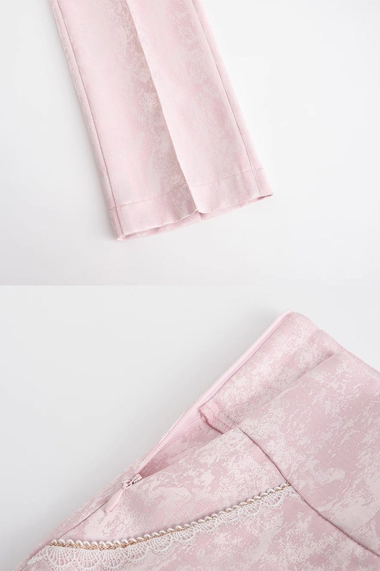 Pink Glass Castle Elegant Handsome Prince Ouji Fashion Lolita Pants