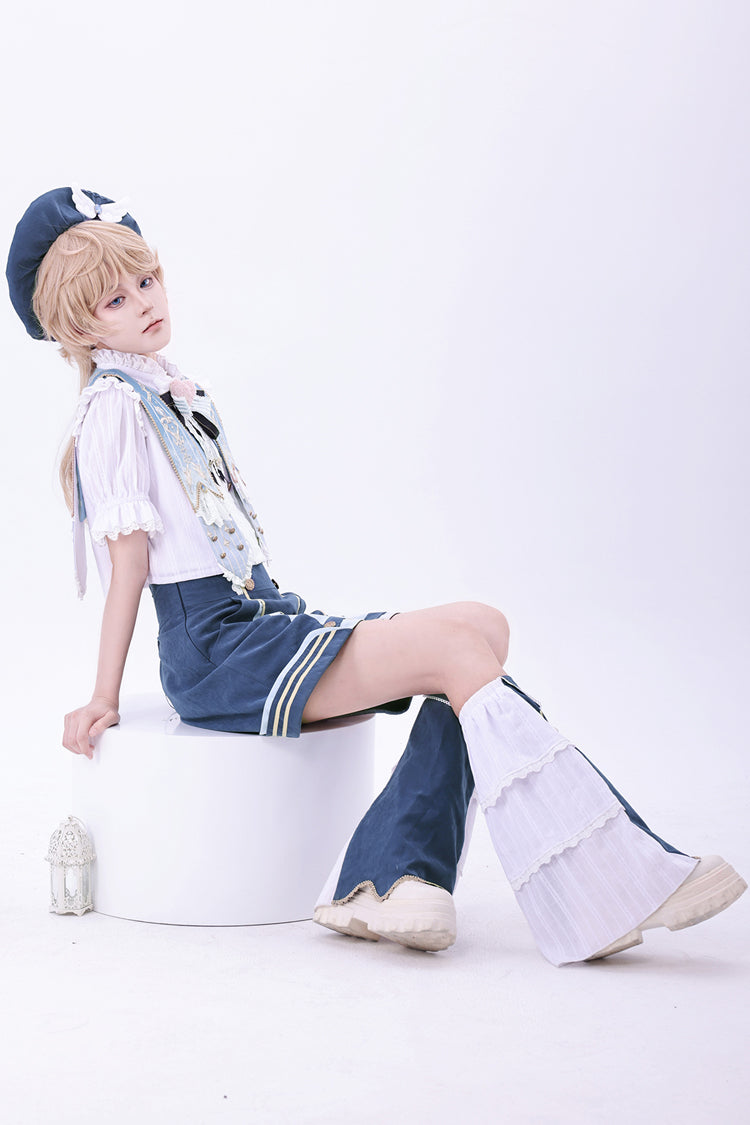 Blue [Messenger of Heaven] Ouji Prince Handsome Lolita Shorts