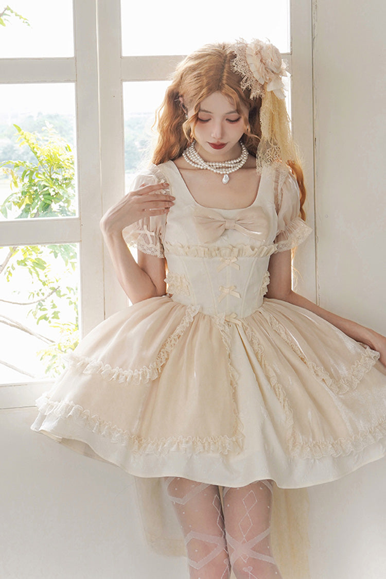 Moonlight Symphony Cardigan Bowknot Sweet Elegant Princess Lolita Jsk Dress 2 Colors