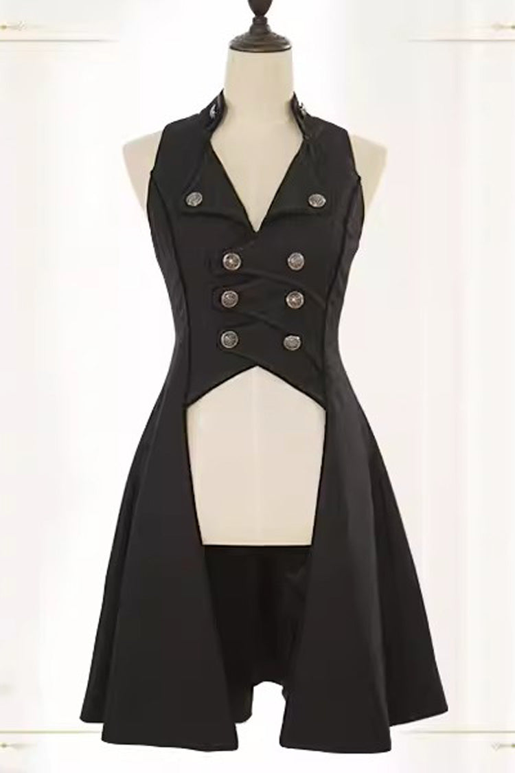 Black The Eternal Moonlit Night Song Sleeveless Vintage Elegant Prince Ouji Lolita Vest Coat