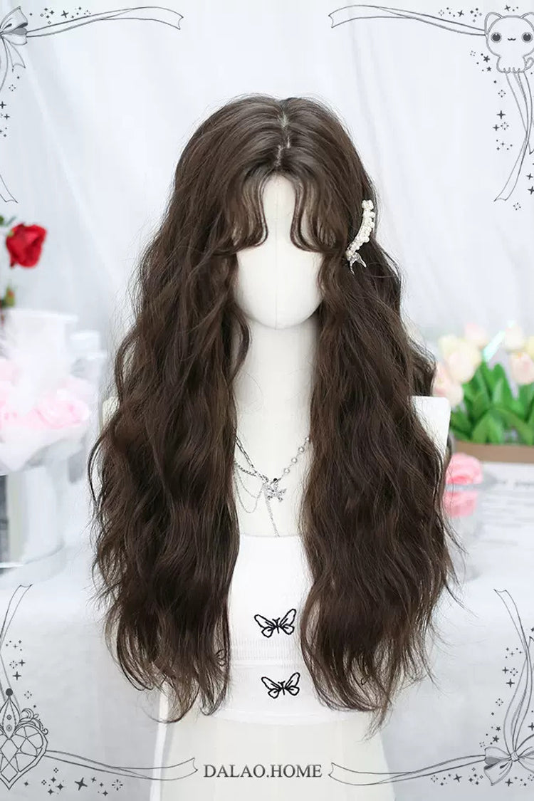 Secondary Tousled Small Waves Sweet Lolita Long Wigs 2 Colors