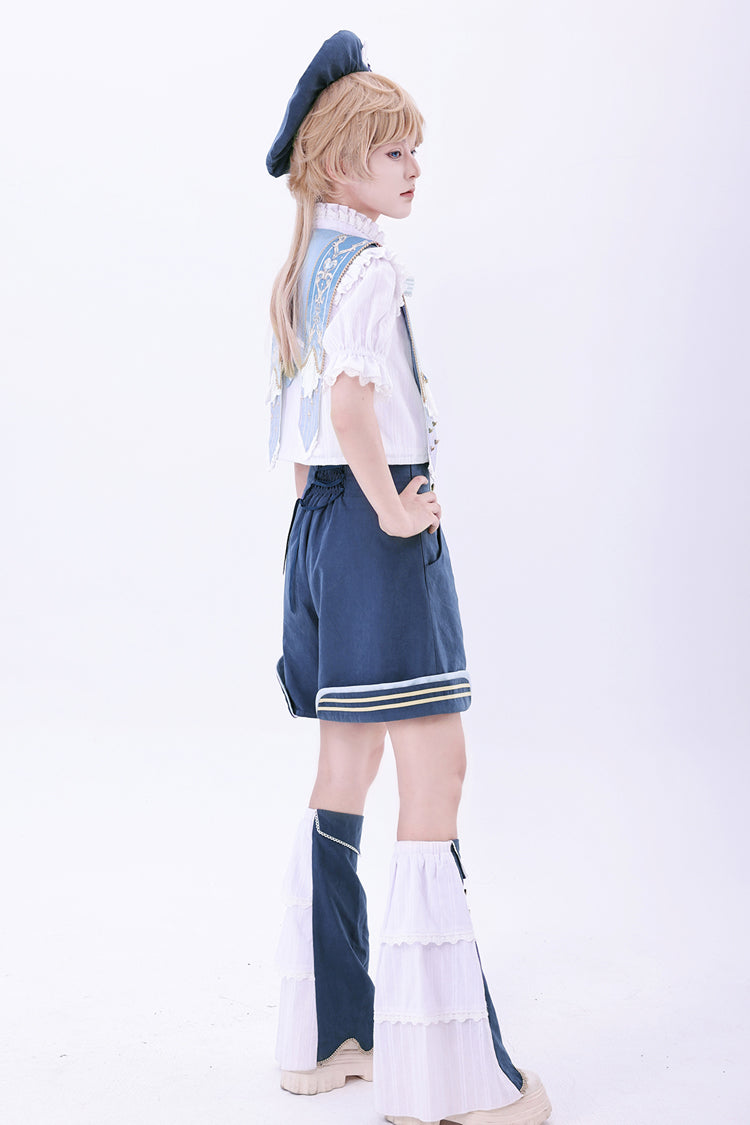 Blaue [Messenger of Heaven] Ouji Prince Hübsche Lolita Shorts