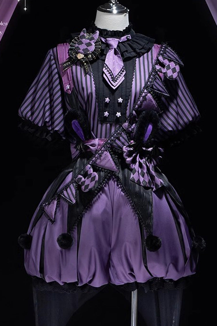 Purple Fantasy Circus Handsome Prince Ouji Fashion Lolita Set