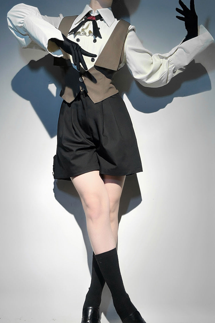 Black [Little Detective] Ouji Prince Handsome Lolita Shorts