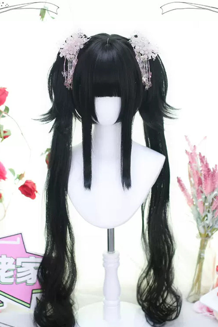 Black Detachable Ponytail Sweet Lolita Wigs