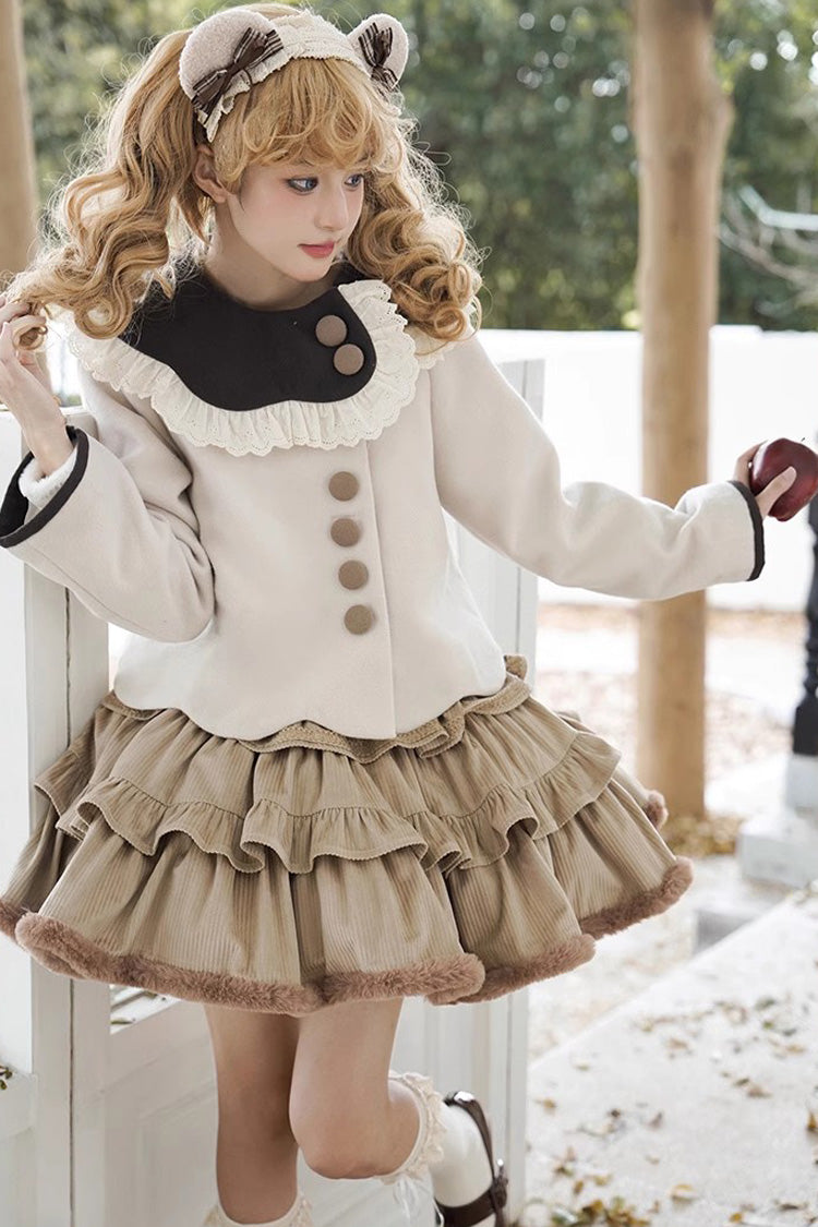 Brown Coco Diary Autumn Winter Sweet Princess Lolita Coat