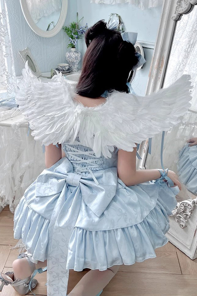 Angel Ribbon Multi-layer Ruffle Lace Sweet Lolita Dress 3 Colors