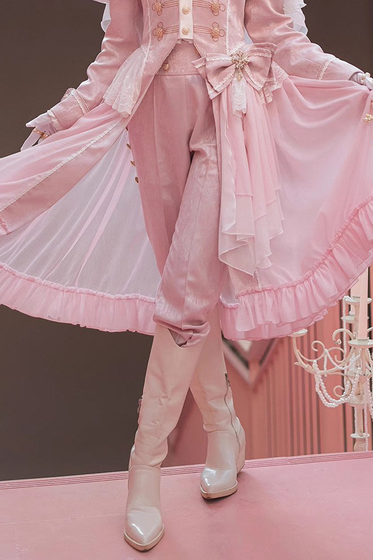 Pink Glass Castle Elegant Handsome Prince Ouji Fashion Lolita Pants