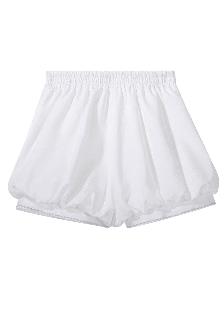 White [Dragon Bones] Chinese Style Prince Handsome Ouji Lolita Shorts