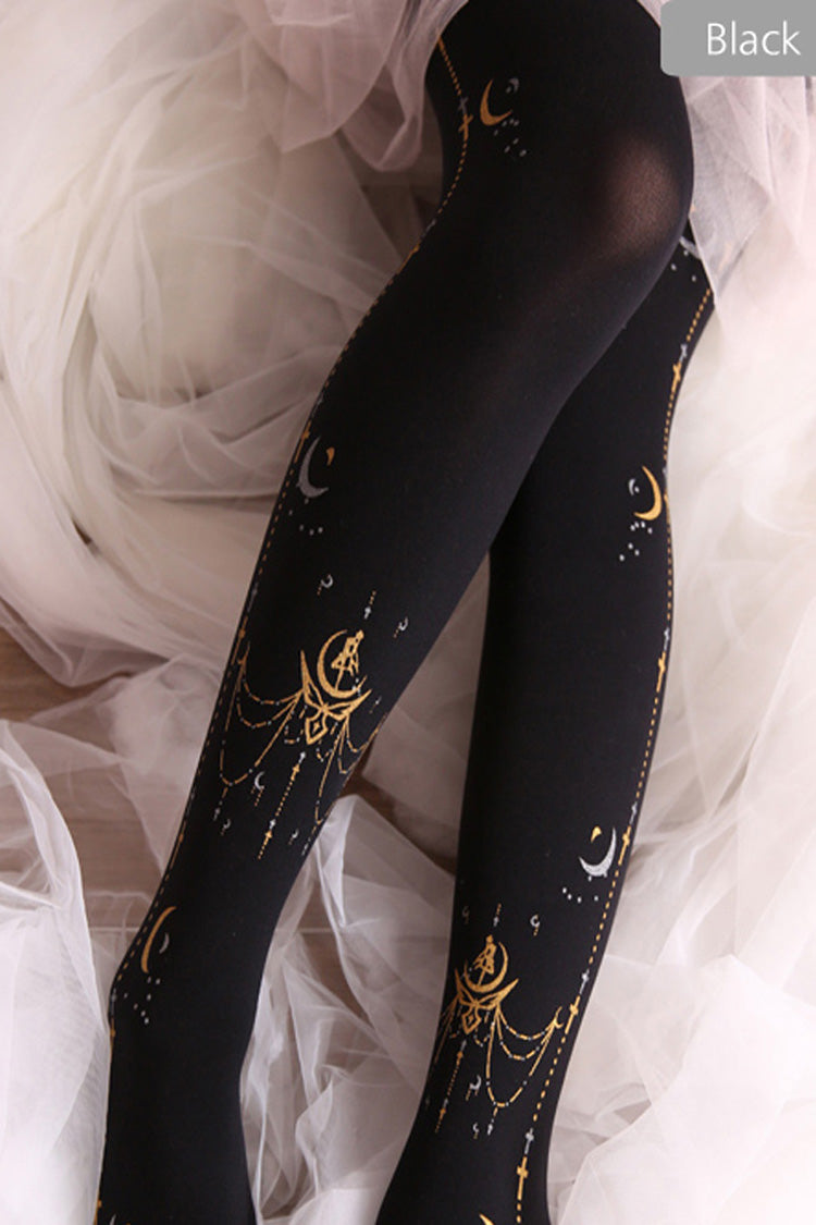 Sailor Moon Classic Print Lolita Pantyhose 2 Colors