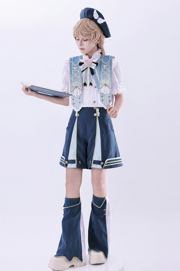 Blue [Messenger of Heaven] Ouji Prince Handsome Lolita Shorts