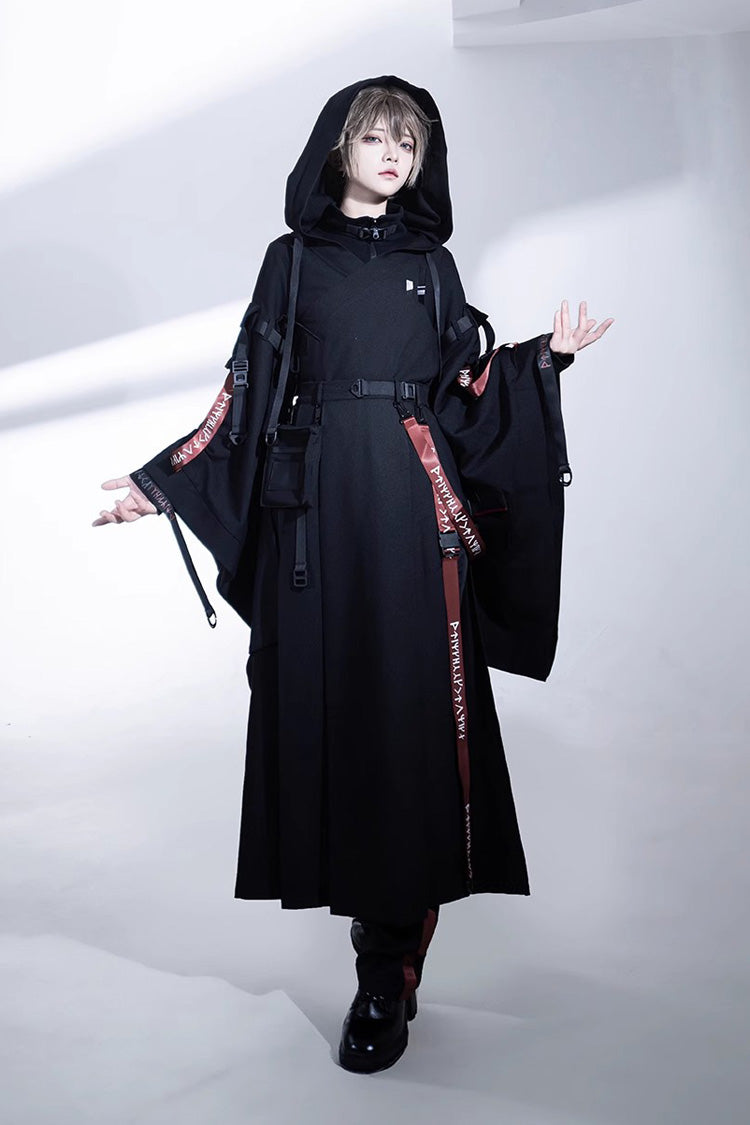 Black Unmarked Blade Gothic Handsome Ouji Lolita SK Skirt