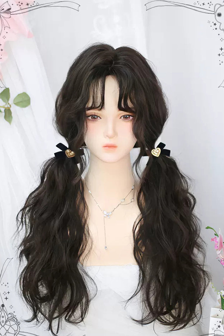 Secondary Fluffy Wool Curls Sweet Lolita Long Wigs 2 Colors