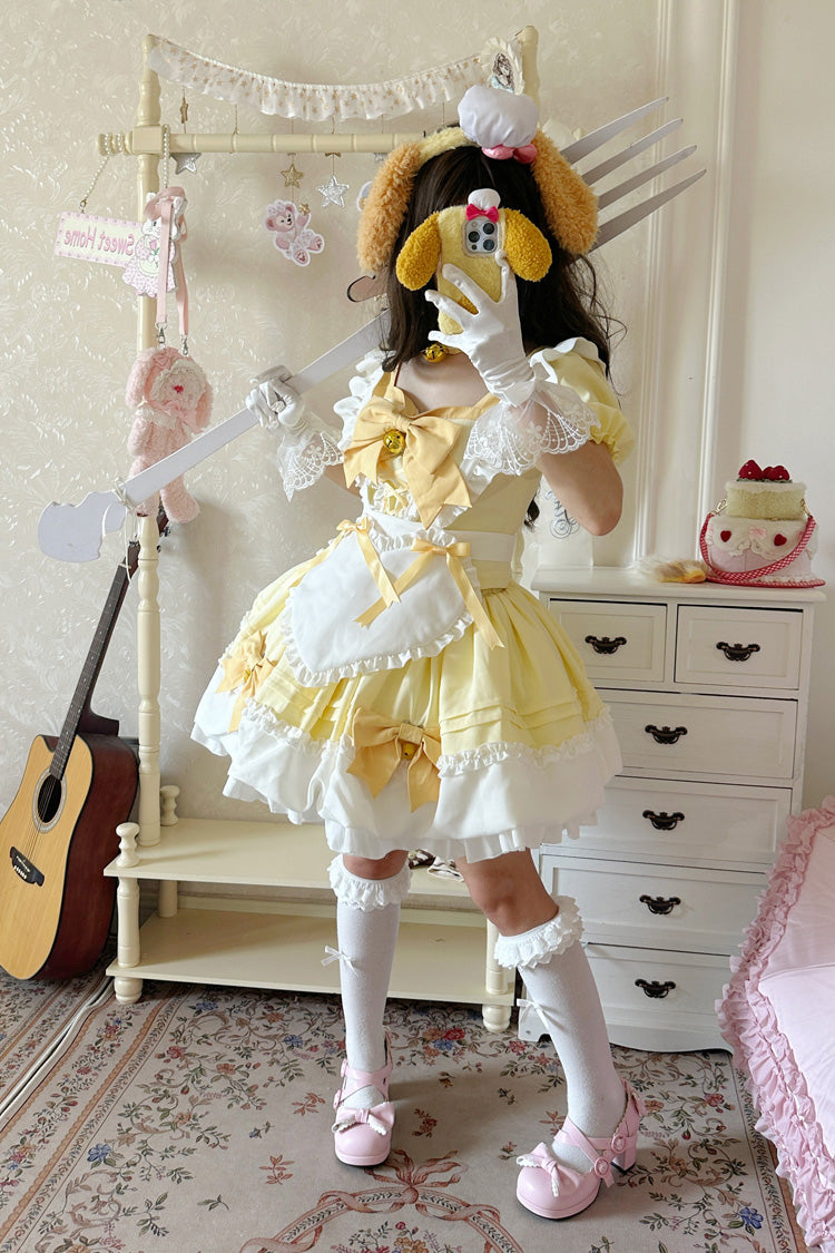 Bell Meow Rüschen Bowknot Sweet Lolita Rock Set 5 Farben