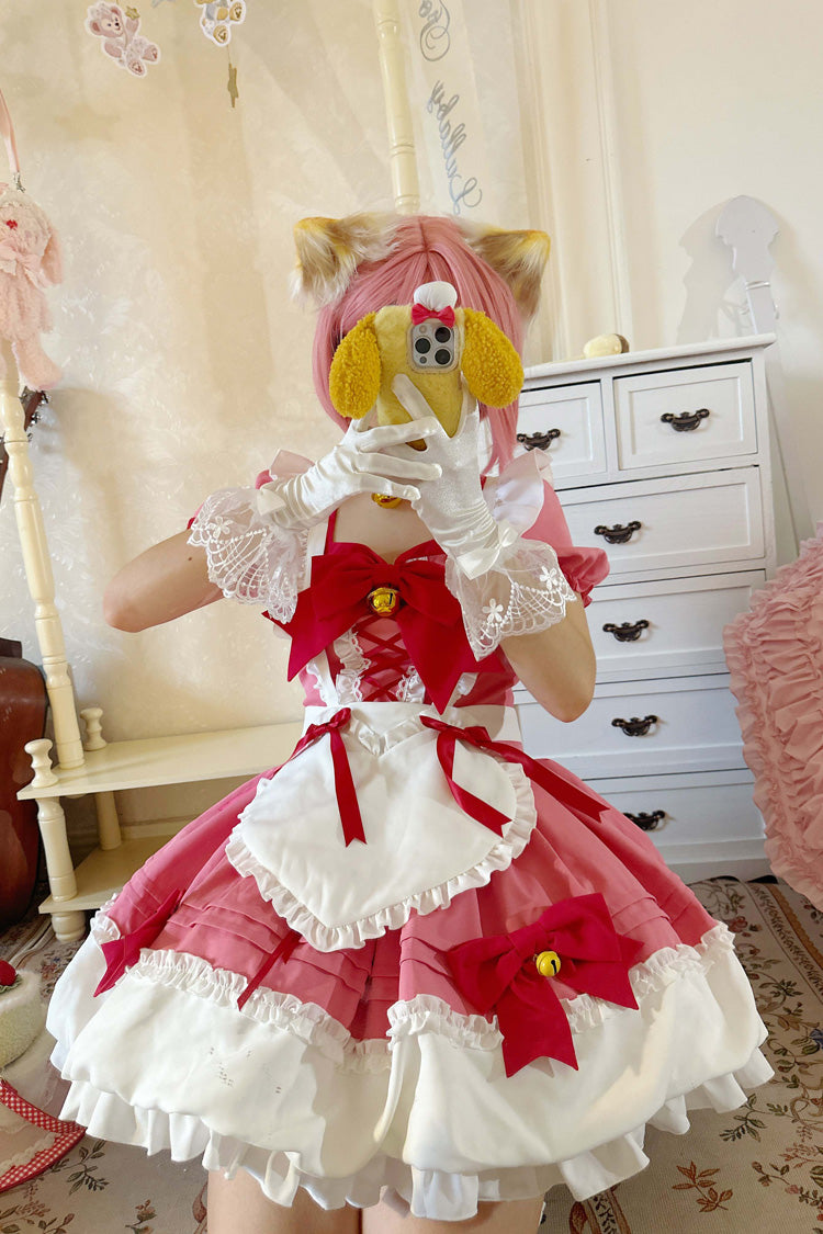 Bell Meow Ruffle Bowknot Sweet Lolita Skirt Set 5 Colors