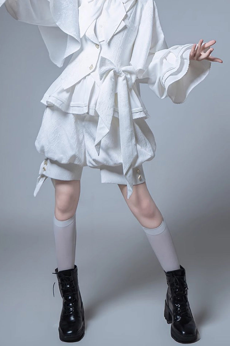 White Rabbit Hunting White Moonlight Edition Vintage Ouji Fashion Lolita Shorts