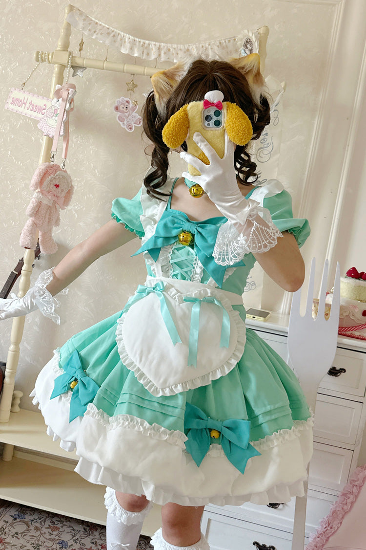 Bell Meow Ruffle Bowknot Sweet Lolita Skirt Set 5 Colors