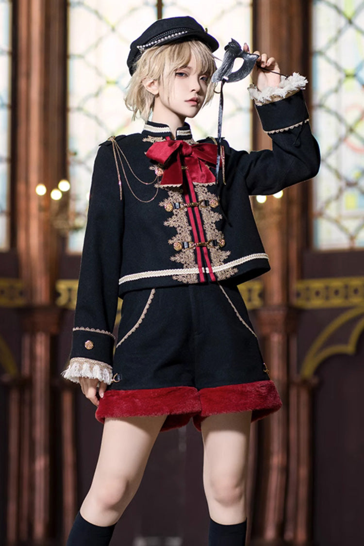 Red/Black Dark Baroque Classic Ouji Lolita Shorts