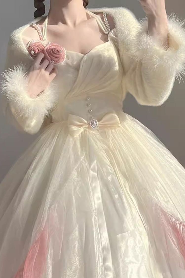 Multi-Color Bowknot Plus Size Elegant Princess Sweet Lolita Dress