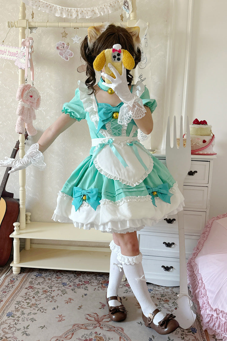 Bell Meow Rüschen Bowknot Sweet Lolita Rock Set 5 Farben