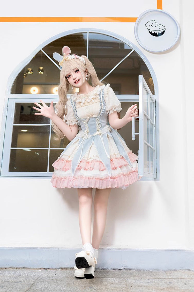 Ballet Circus Hanayome Süßes Prinzessinnen-Lolita-Jsk-Kleid, 2 Farben